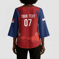 Afro-Panama Football 2026 Custom Kimono Sleeve Blouse La Marea Roja Making History - Wonder Print Shop