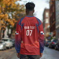 Afro-Panama Football 2026 Custom Long Sleeve Shirt La Marea Roja Making History - Wonder Print Shop