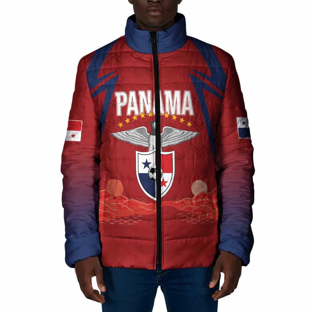 Afro-Panama Football 2026 Custom Padded Jacket La Marea Roja Making History - Wonder Print Shop