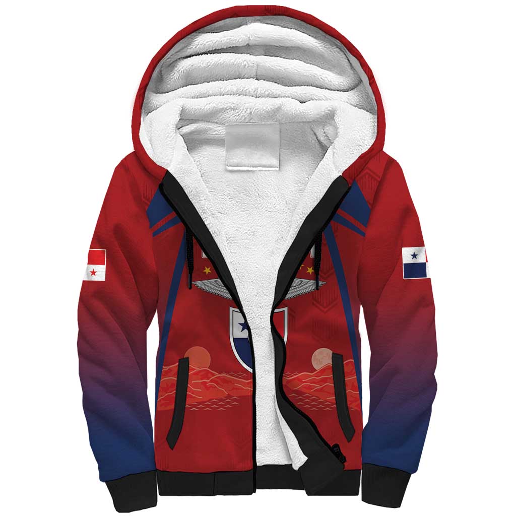 Afro-Panama Football 2026 Custom Sherpa Hoodie La Marea Roja Making History - Wonder Print Shop