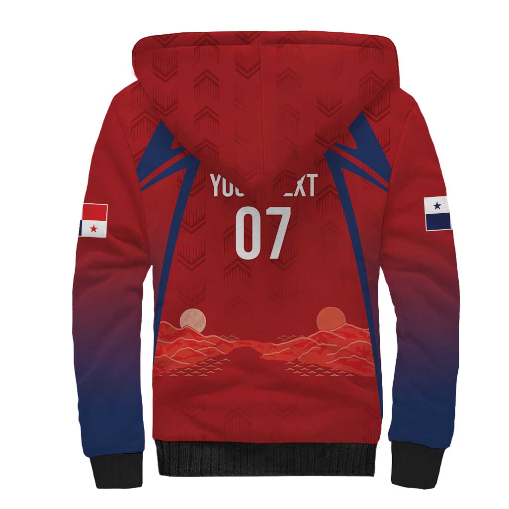 Afro-Panama Football 2026 Custom Sherpa Hoodie La Marea Roja Making History - Wonder Print Shop