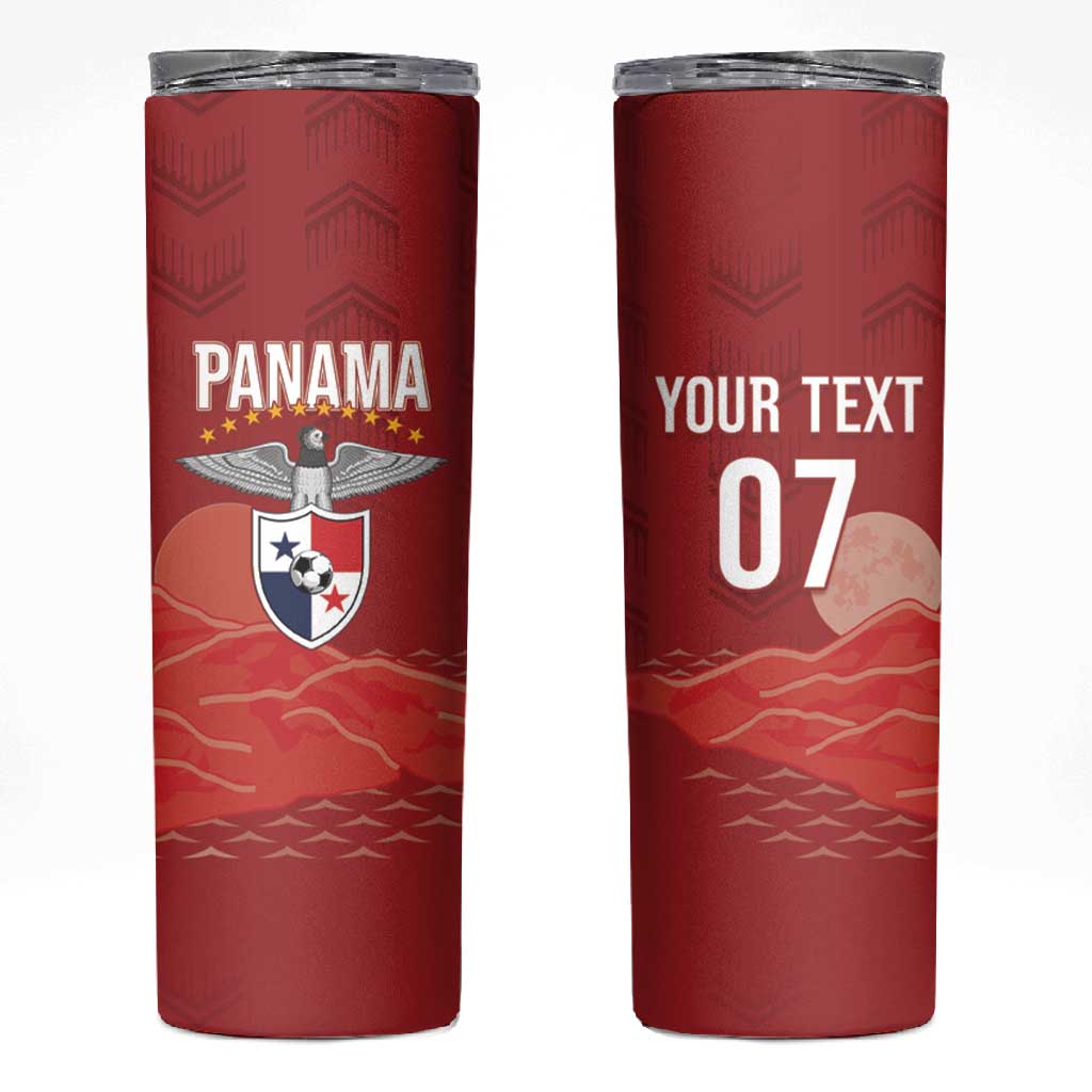 Afro-Panama Football 2026 Custom Skinny Tumbler La Marea Roja Making History - Wonder Print Shop