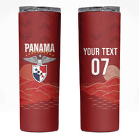 Afro-Panama Football 2026 Custom Skinny Tumbler La Marea Roja Making History - Wonder Print Shop