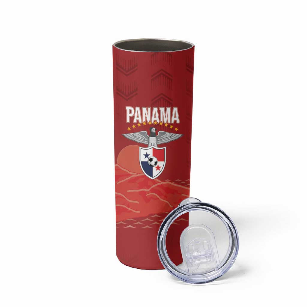 Afro-Panama Football 2026 Custom Skinny Tumbler La Marea Roja Making History - Wonder Print Shop