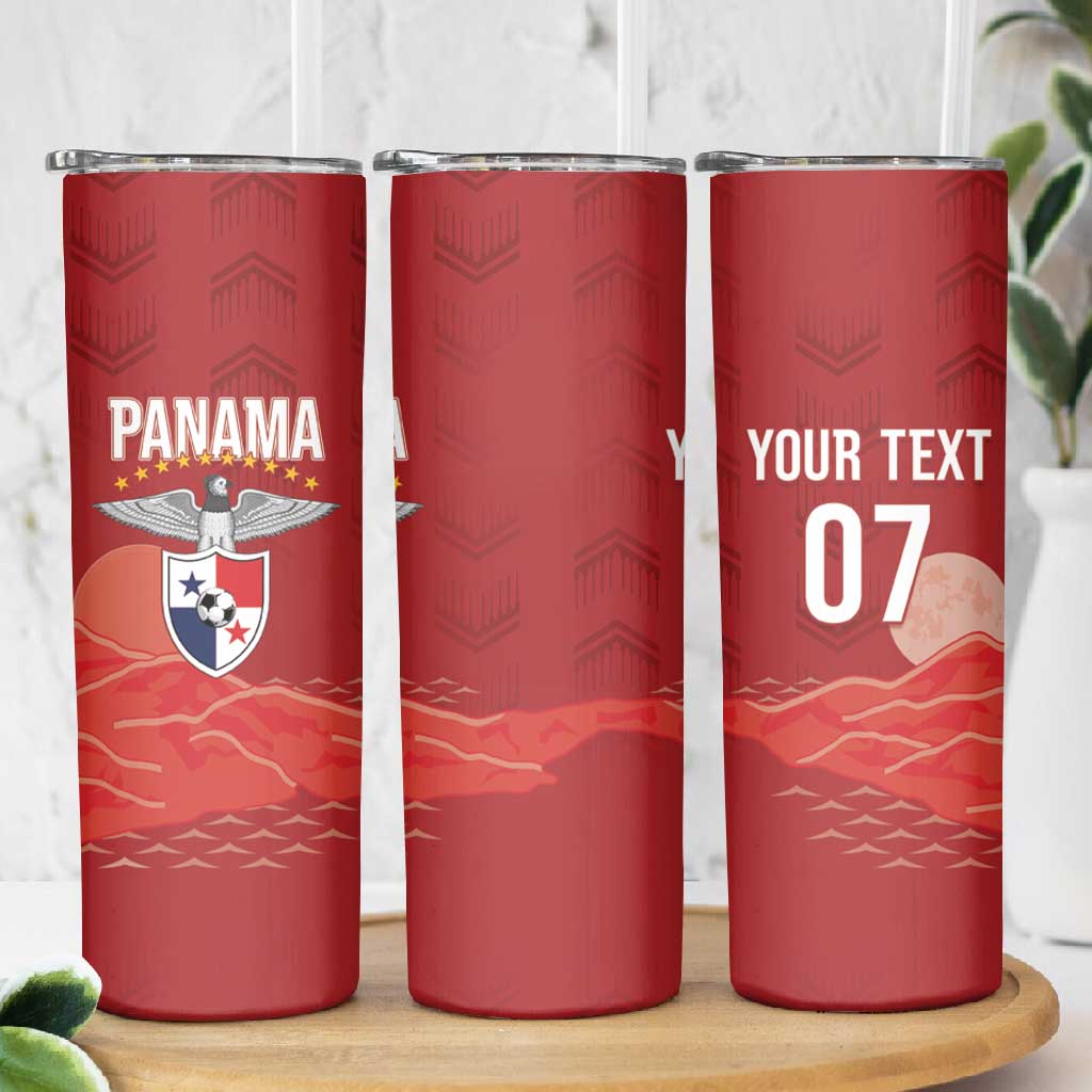 Afro-Panama Football 2026 Custom Skinny Tumbler La Marea Roja Making History - Wonder Print Shop