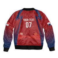 Afro-Panama Football 2026 Custom Sleeve Zip Bomber Jacket La Marea Roja Making History - Wonder Print Shop