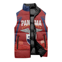 Afro-Panama Football 2026 Custom Sleeveless Puffer Jacket La Marea Roja Making History - Wonder Print Shop