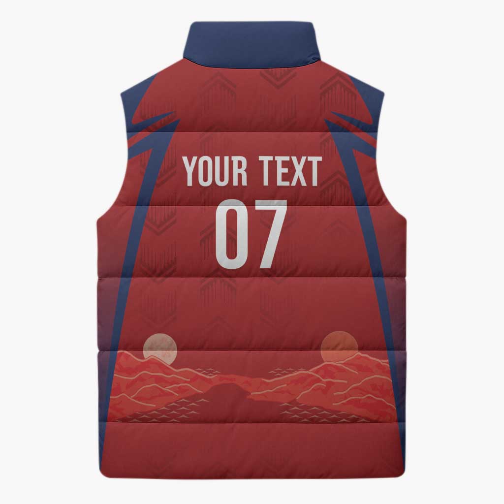 Afro-Panama Football 2026 Custom Sleeveless Puffer Jacket La Marea Roja Making History - Wonder Print Shop