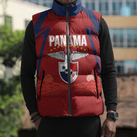 Afro-Panama Football 2026 Custom Sleeveless Puffer Jacket La Marea Roja Making History - Wonder Print Shop