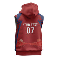Afro-Panama Football 2026 Custom Sleeveless Zip Hoodie La Marea Roja Making History - Wonder Print Shop