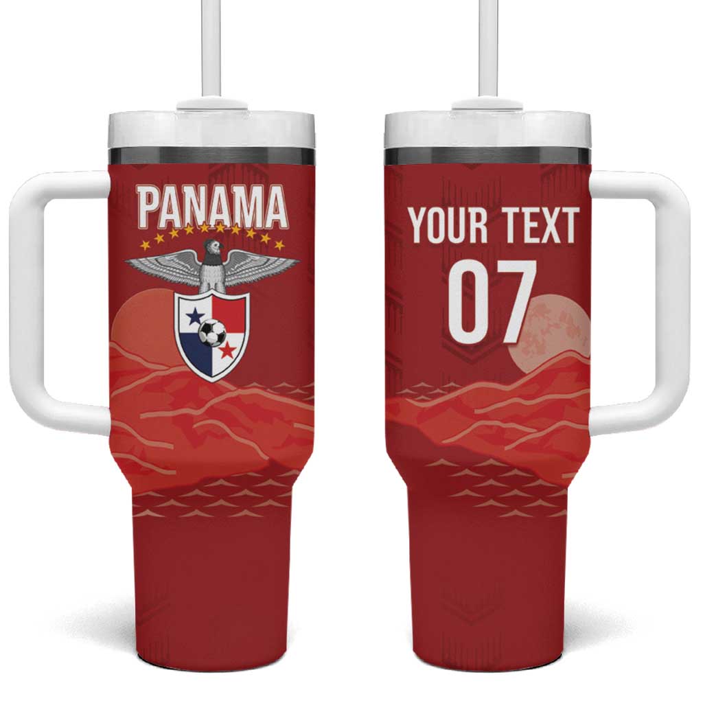 Afro-Panama Football 2026 Custom Tumbler With Handle La Marea Roja Making History - Wonder Print Shop