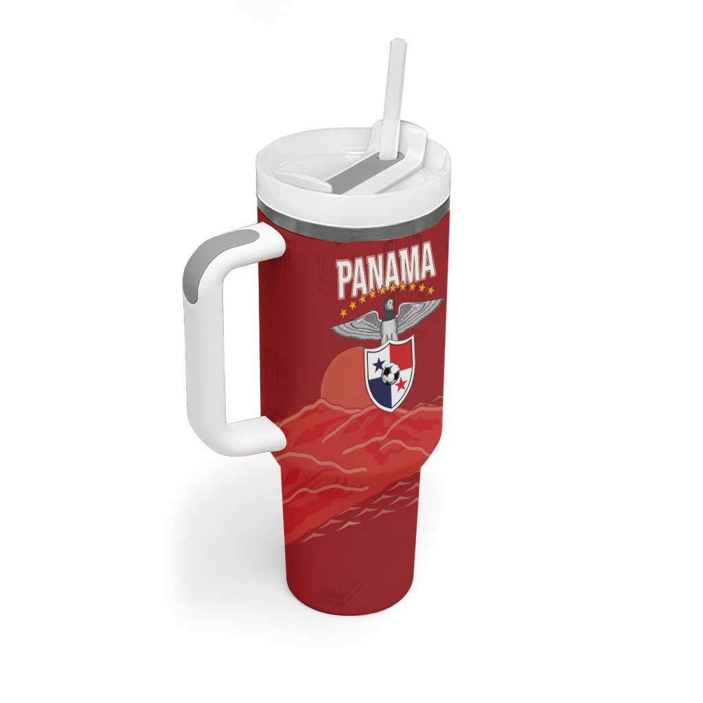 Afro-Panama Football 2026 Custom Tumbler With Handle La Marea Roja Making History - Wonder Print Shop