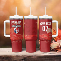 Afro-Panama Football 2026 Custom Tumbler With Handle La Marea Roja Making History - Wonder Print Shop
