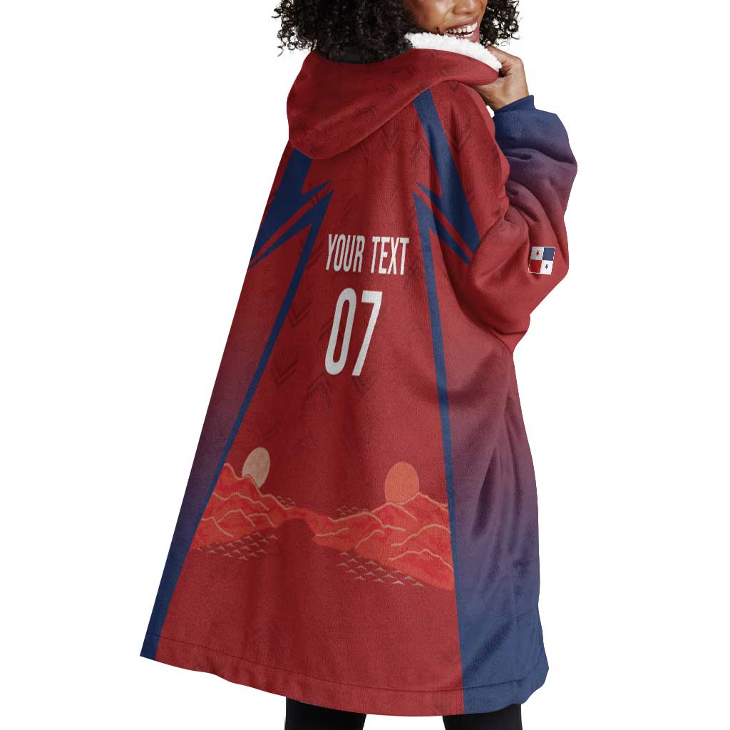 Afro-Panama Football 2026 Custom Wearable Blanket Hoodie La Marea Roja Making History - Wonder Print Shop