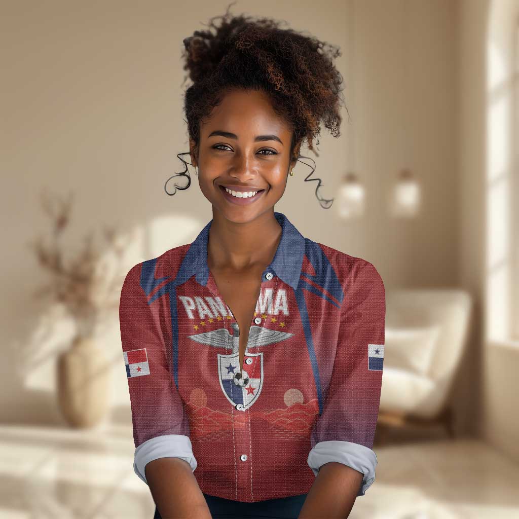 Afro-Panama Football 2026 Custom Women Casual Shirt La Marea Roja Making History - Wonder Print Shop