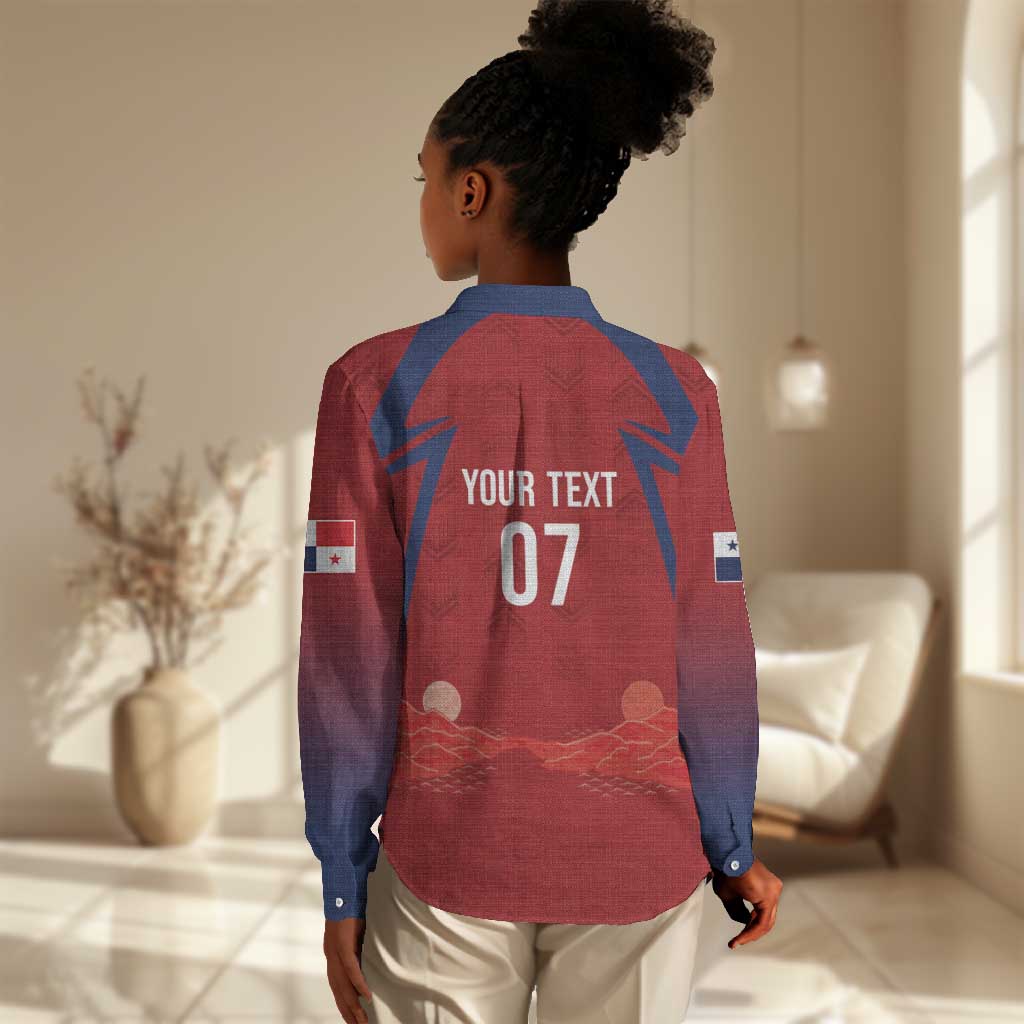 Afro-Panama Football 2026 Custom Women Casual Shirt La Marea Roja Making History - Wonder Print Shop