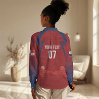 Afro-Panama Football 2026 Custom Women Casual Shirt La Marea Roja Making History - Wonder Print Shop