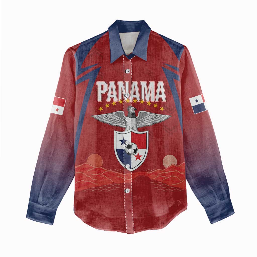 Afro-Panama Football 2026 Custom Women Casual Shirt La Marea Roja Making History - Wonder Print Shop
