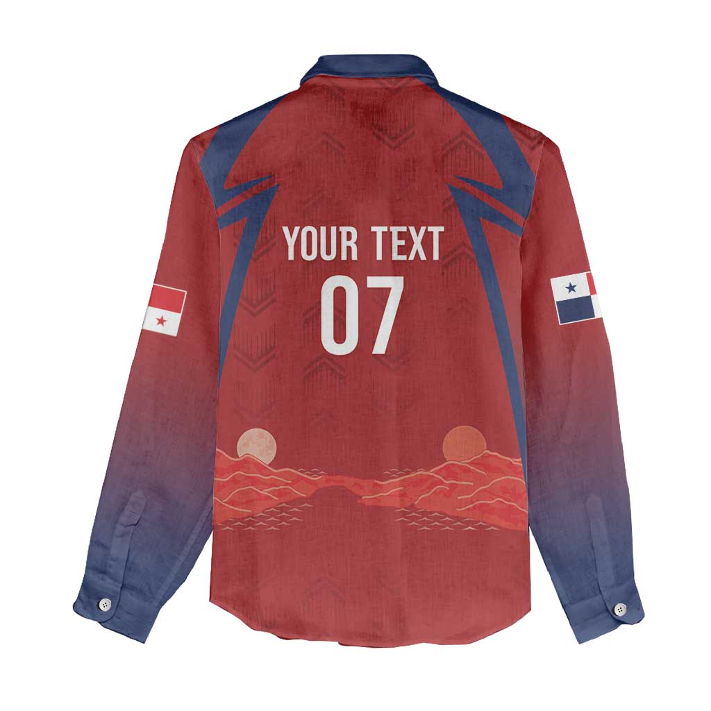 Afro-Panama Football 2026 Custom Women Casual Shirt La Marea Roja Making History - Wonder Print Shop