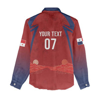 Afro-Panama Football 2026 Custom Women Casual Shirt La Marea Roja Making History - Wonder Print Shop