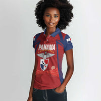 Afro-Panama Football 2026 Custom Women Polo Shirt La Marea Roja Making History LT7