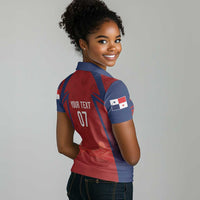 Afro-Panama Football 2026 Custom Women Polo Shirt La Marea Roja Making History LT7