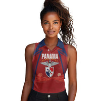 Afro-Panama Football 2026 Custom Women Sleeveless Polo Shirt La Marea Roja Making History - Wonder Print Shop
