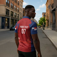 Afro-Panama Football 2026 Custom Zipper Polo Shirt La Marea Roja Making History - Wonder Print Shop