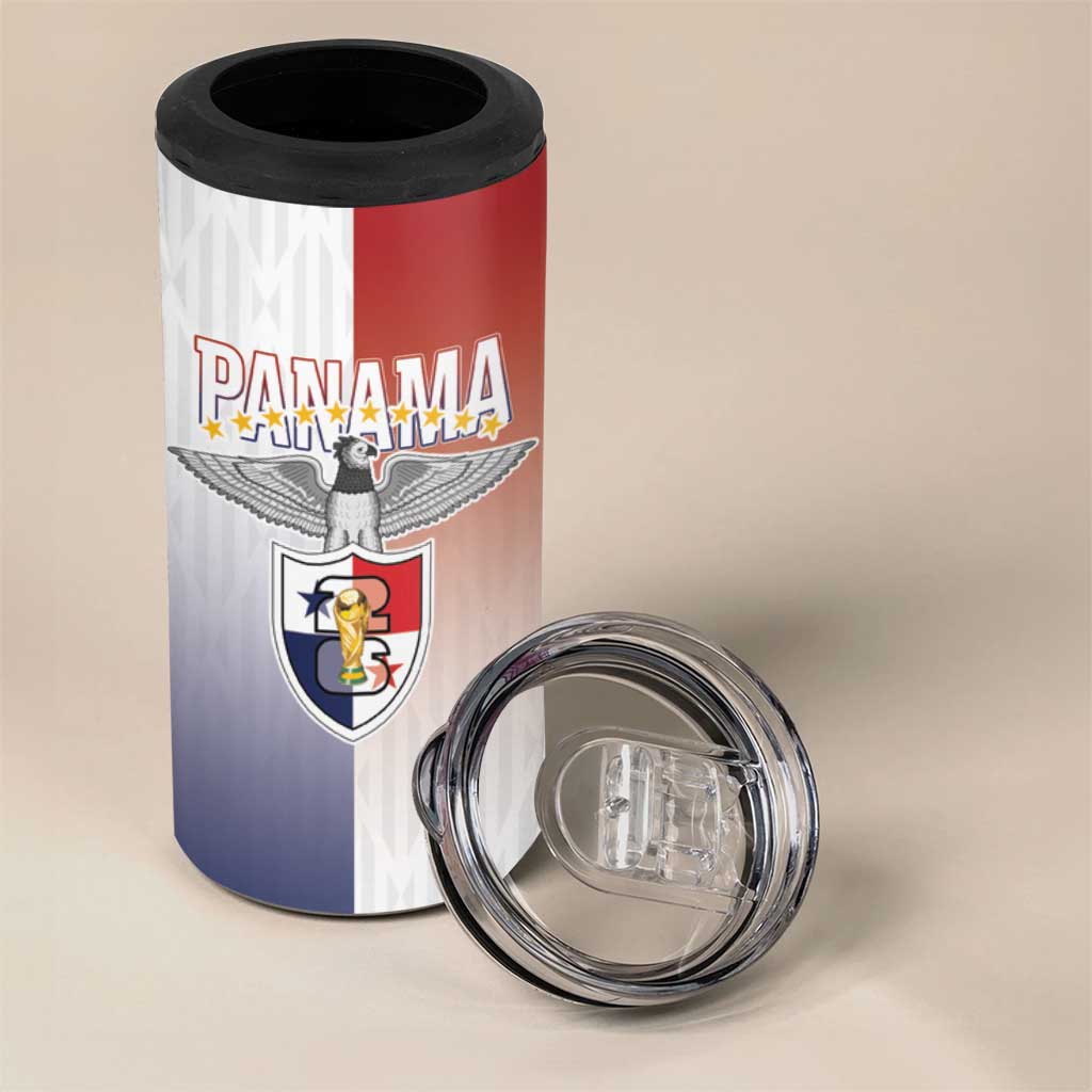 Afro-Panama Football Los Canaleros 2026 Custom 4 in 1 Can Cooler Tumbler Rising Glory - Wonder Print Shop