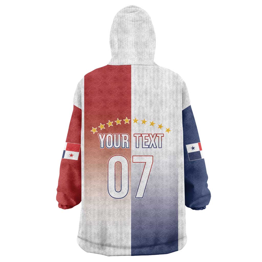 Afro-Panama Football Los Canaleros 2026 Custom Kid Wearable Blanket Hoodie Rising Glory - Wonder Print Shop