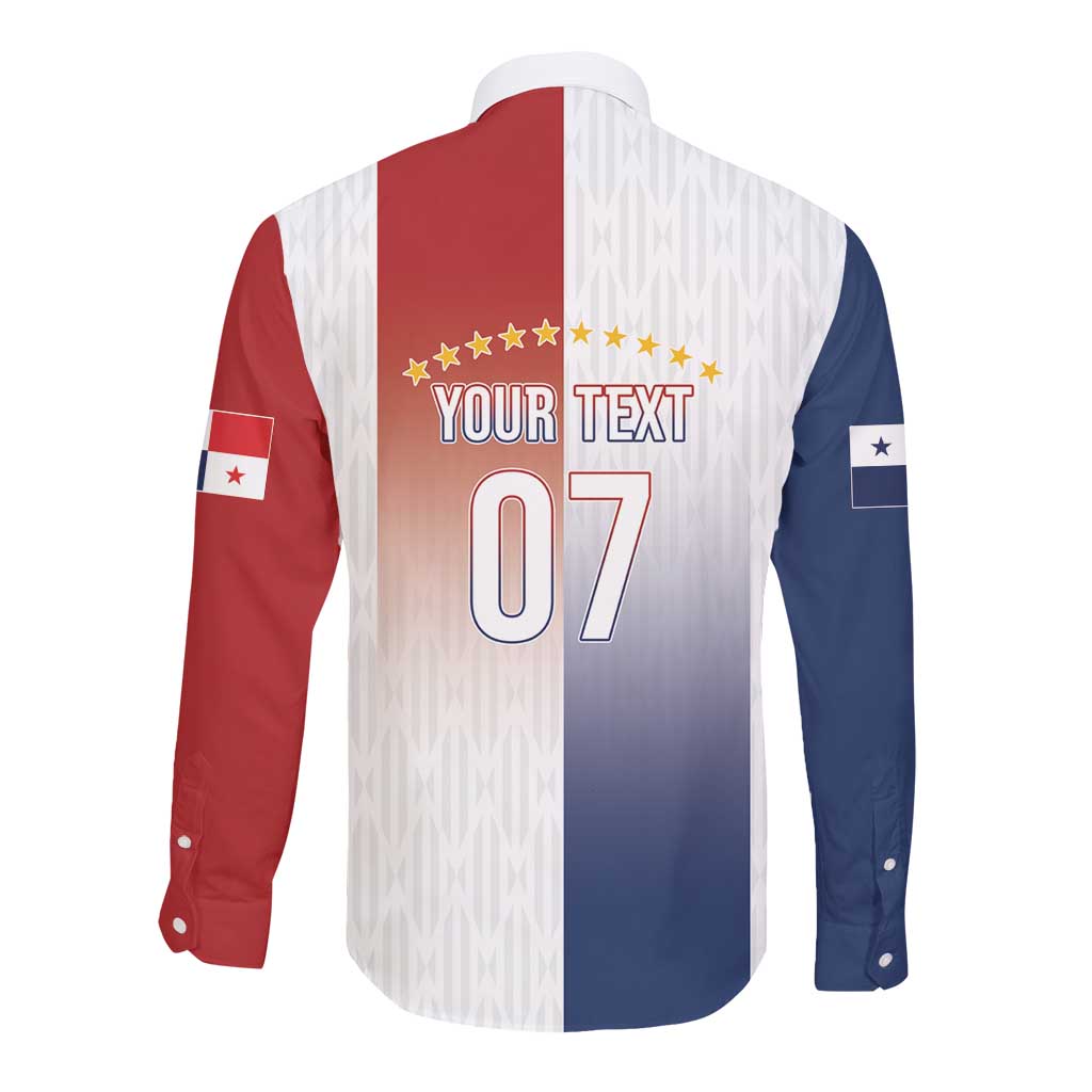 Afro-Panama Football Los Canaleros 2026 Custom Long Sleeve Button Shirt Rising Glory - Wonder Print Shop