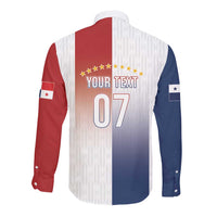 Afro-Panama Football Los Canaleros 2026 Custom Long Sleeve Button Shirt Rising Glory - Wonder Print Shop