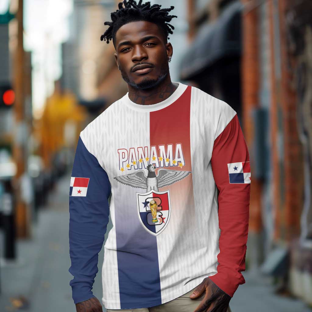 Afro-Panama Football Los Canaleros 2026 Custom Long Sleeve Shirt Rising Glory - Wonder Print Shop