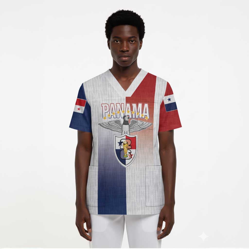 Afro-Panama Football Los Canaleros 2026 Custom Scrub Top Rising Glory - Wonder Print Shop