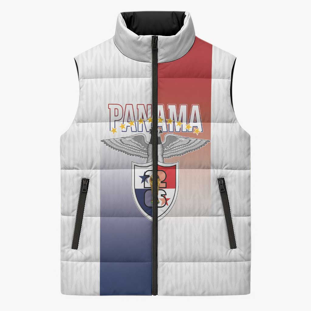 Afro-Panama Football Los Canaleros 2026 Custom Sleeveless Puffer Jacket Rising Glory - Wonder Print Shop