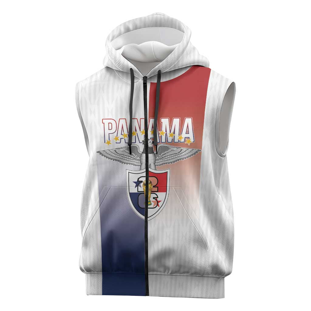 Afro-Panama Football Los Canaleros 2026 Custom Sleeveless Zip Hoodie Rising Glory - Wonder Print Shop