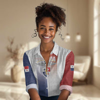 Afro-Panama Football Los Canaleros 2026 Custom Women Casual Shirt Rising Glory - Wonder Print Shop