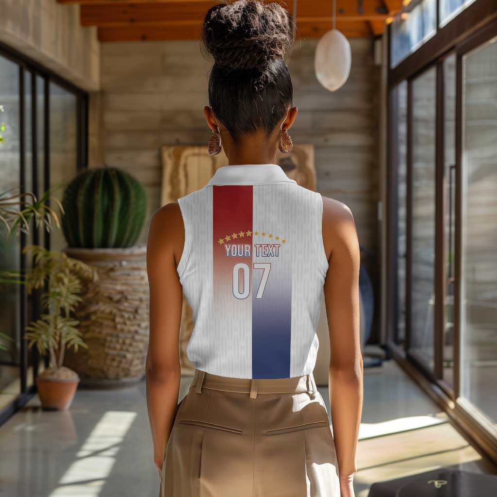 Afro-Panama Football Los Canaleros 2026 Custom Women Sleeveless Polo Shirt Rising Glory - Wonder Print Shop