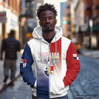 Afro-Panama Football Los Canaleros 2026 Custom Zip Hoodie Rising Glory - Wonder Print Shop