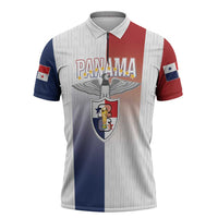 Afro-Panama Football Los Canaleros 2026 Custom Zipper Polo Shirt Rising Glory - Wonder Print Shop