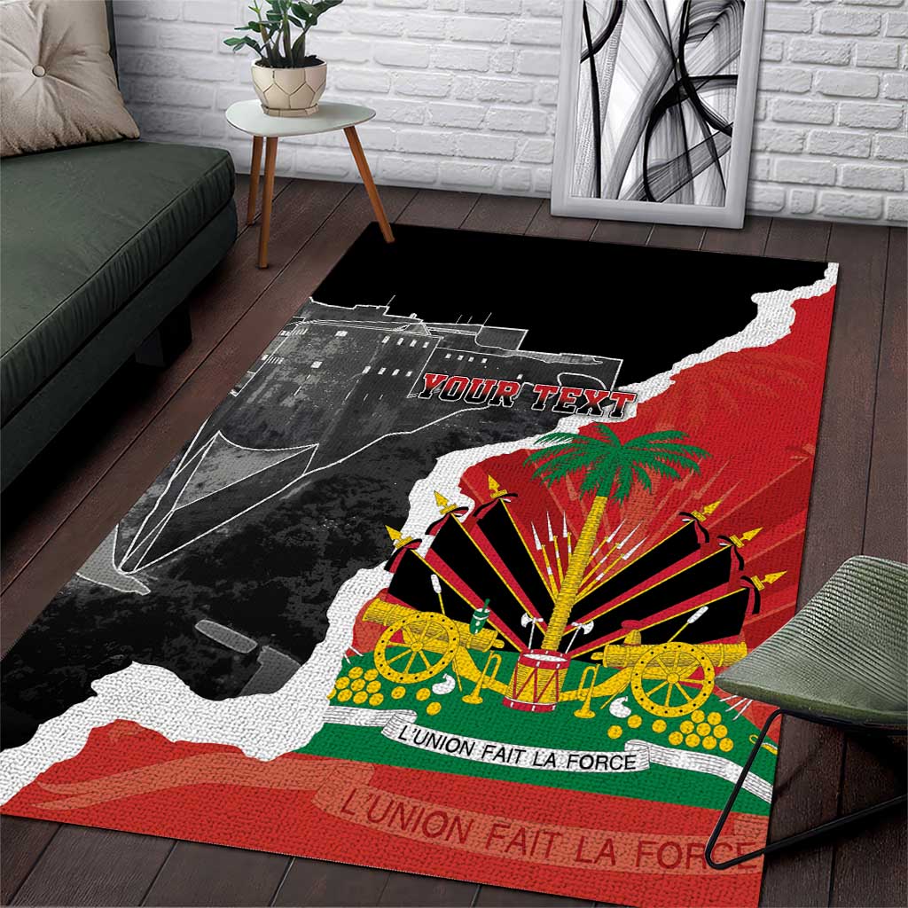 Personalized Haiti First Black Republic 1804 Area Rug Ayiti Citadel Laferriere