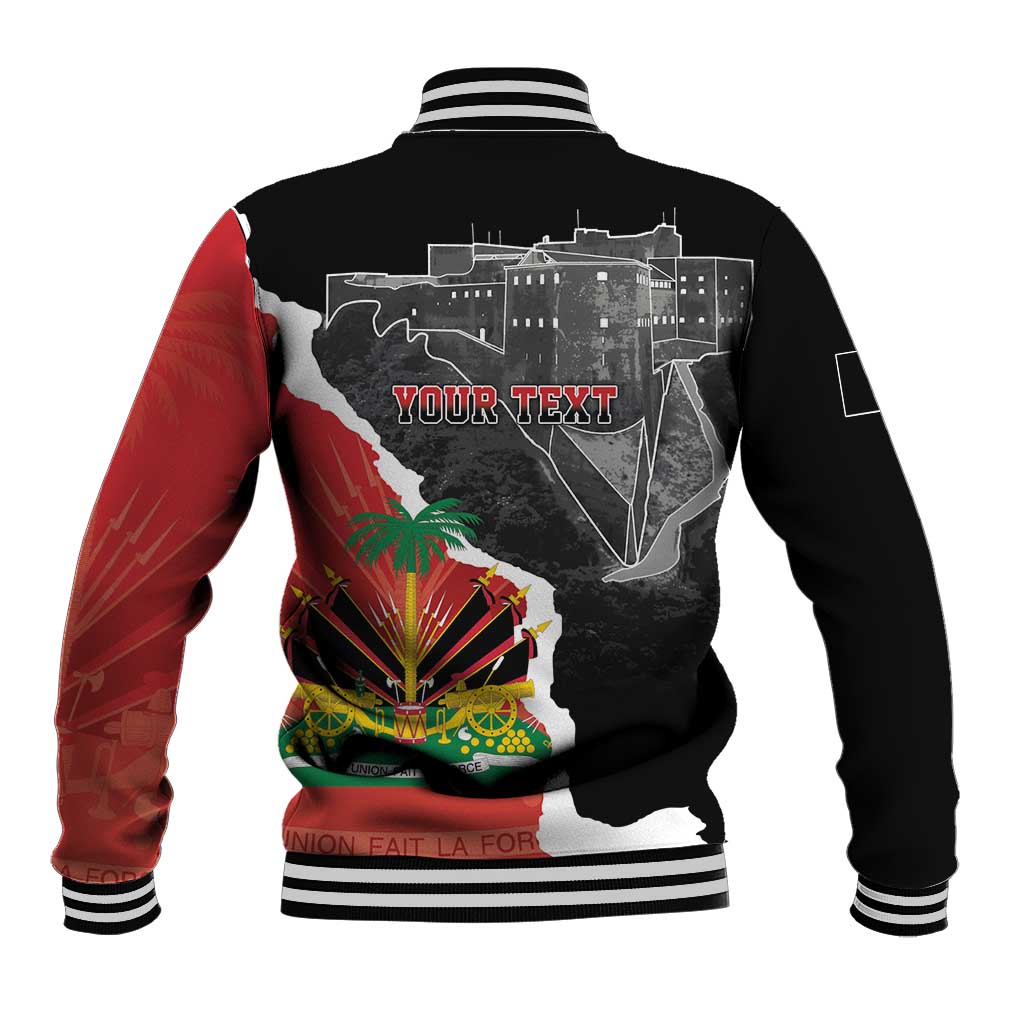 Personalized Haiti First Black Republic 1804 Baseball Jacket Ayiti Citadel Laferriere