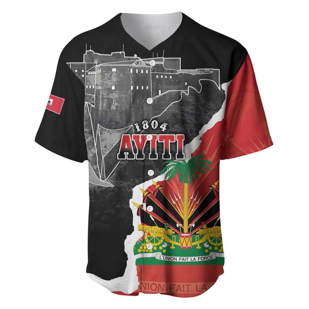 Personalized Haiti First Black Republic 1804 Baseball Jersey Ayiti Citadel Laferriere