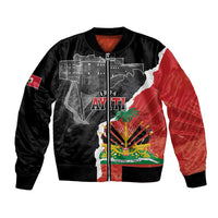Personalized Haiti First Black Republic 1804 Bomber Jacket Ayiti Citadel Laferriere