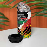 Personalized Haiti First Black Republic 1804 4 in 1 Can Cooler Tumbler Ayiti Citadel Laferriere
