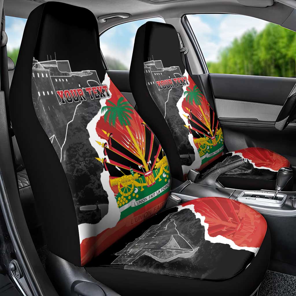 Personalized Haiti First Black Republic 1804 Car Seat Cover Ayiti Citadel Laferriere