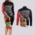 Personalized Haiti First Black Republic 1804 Couples Matching Long Sleeve Bodycon Dress and Long Sleeve Button Shirt Ayiti Citadel Laferriere