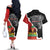 Personalized Haiti First Black Republic 1804 Couples Matching Off The Shoulder Long Sleeve Dress and Hawaiian Shirt Ayiti Citadel Laferriere