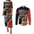Personalized Haiti First Black Republic 1804 Couples Matching Puletasi and Long Sleeve Button Shirt Ayiti Citadel Laferriere