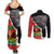 Personalized Haiti First Black Republic 1804 Couples Matching Summer Maxi Dress and Long Sleeve Button Shirt Ayiti Citadel Laferriere